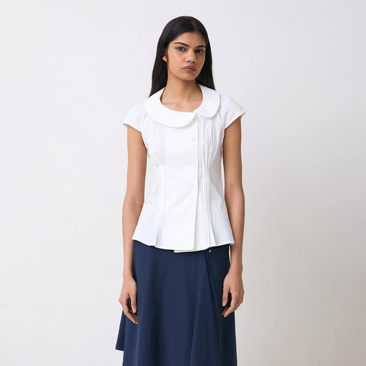 Peachy Den Missy Asymetric Blouse