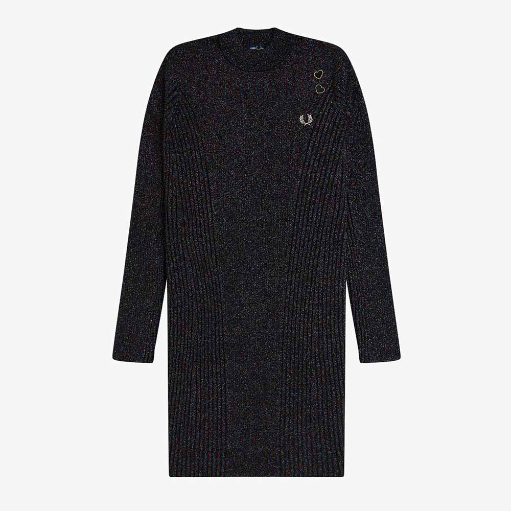 Fred Perry Metallic Ribbed Dress