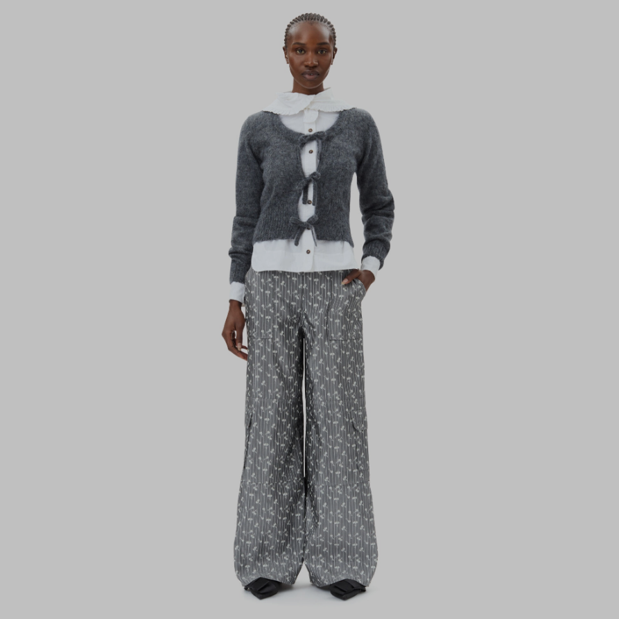 Ganni Acetate Jacquard Cargo Pants