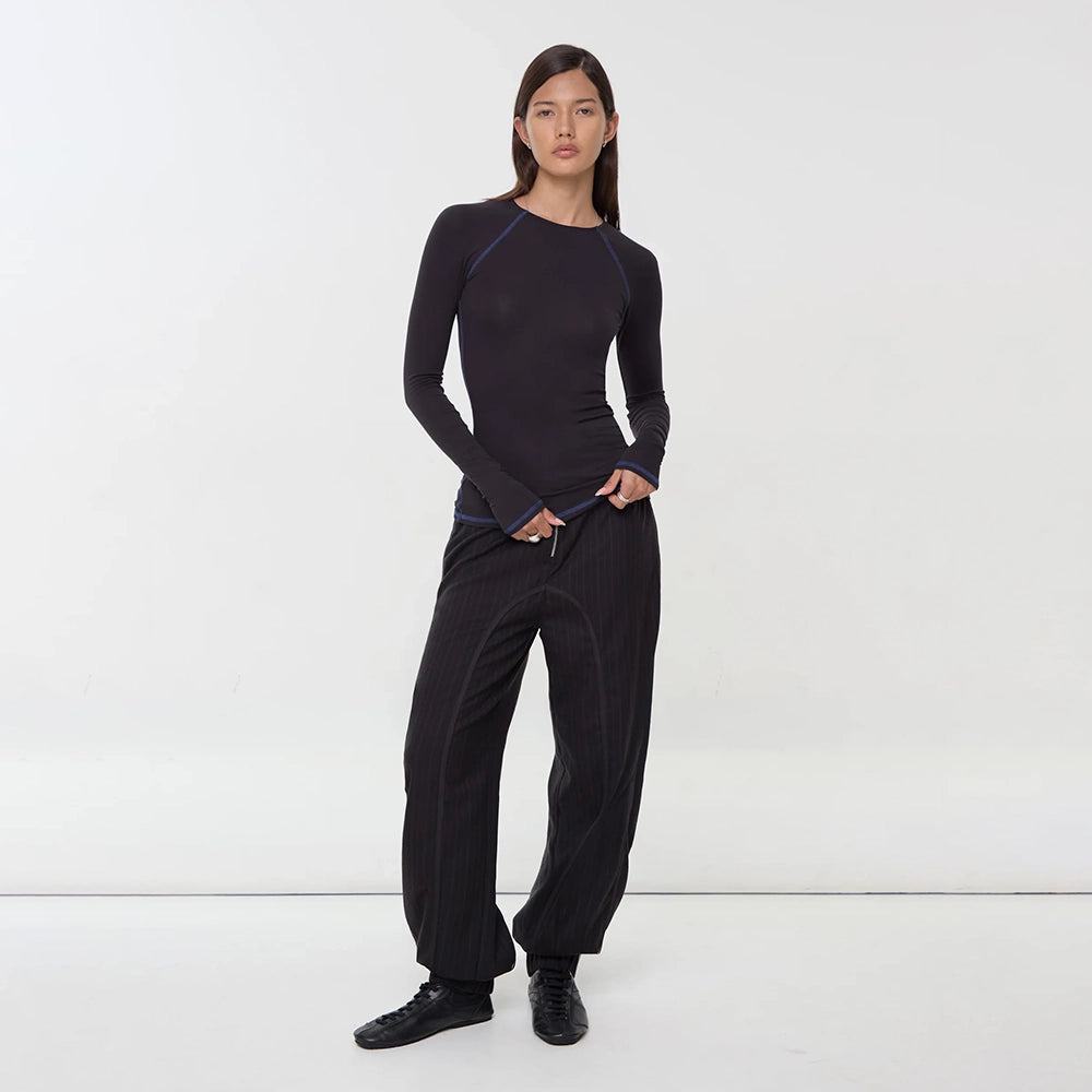 Peachy Den Susie Perfect Base Long Sleeve Base Layer Top