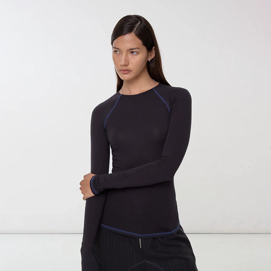 Peachy Den Susie Perfect Base Long Sleeve Base Layer Top
