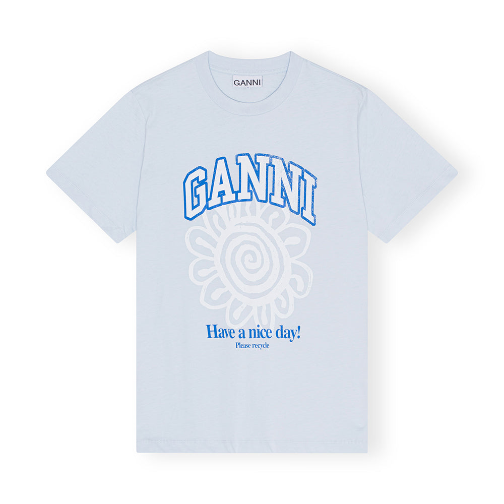 GANNI Flower Relaxed T-Shirt