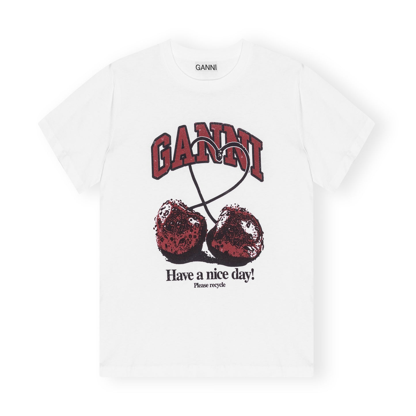 GANNI Cherry Relaxed T-Shirt