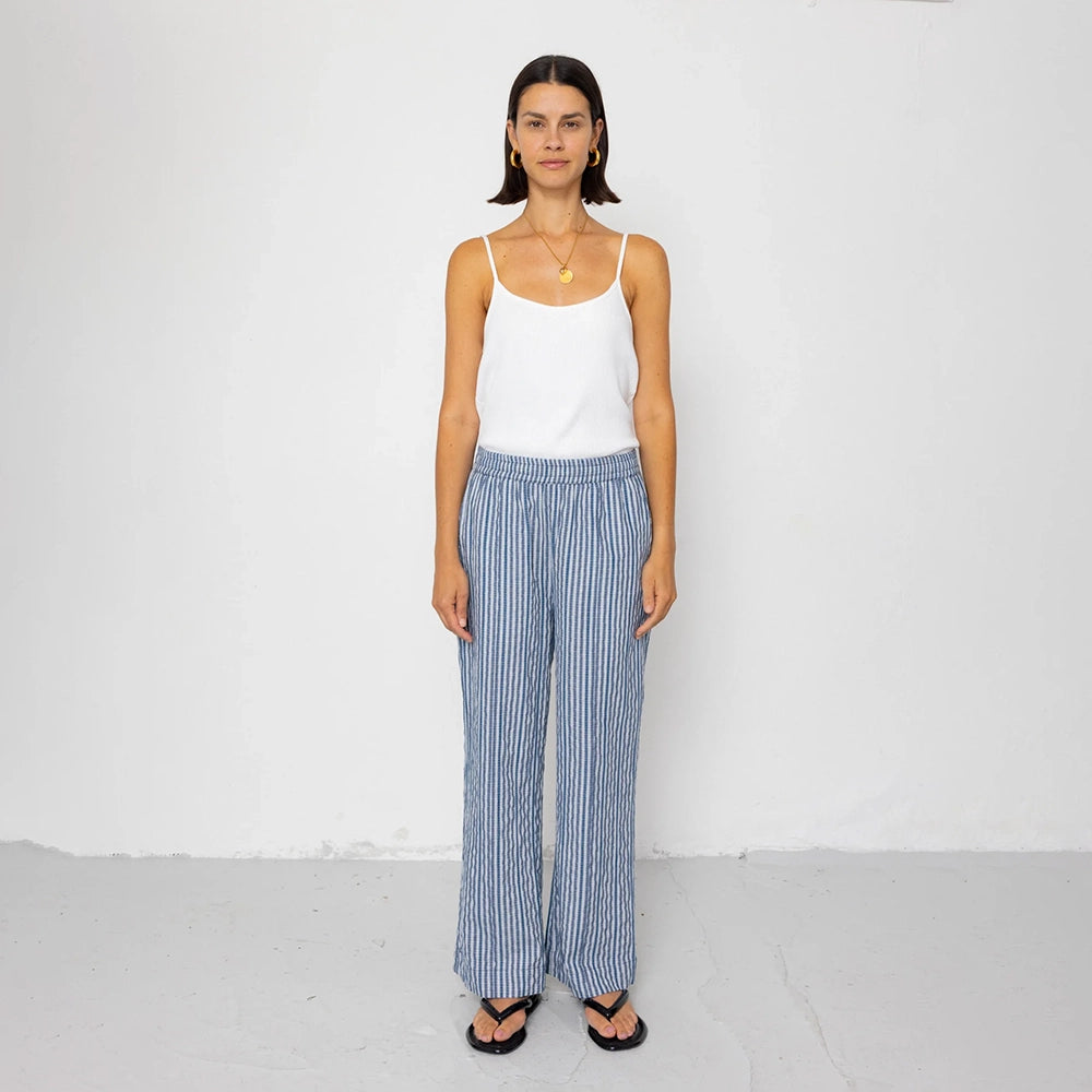Folk Wide Fit Mini Check Trouser
