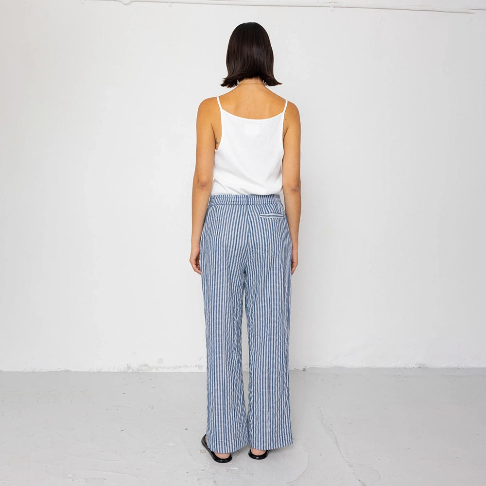 Folk Wide Fit Mini Check Trouser