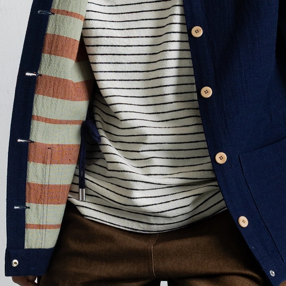 Folk Assembly Jacket Indigo Texture