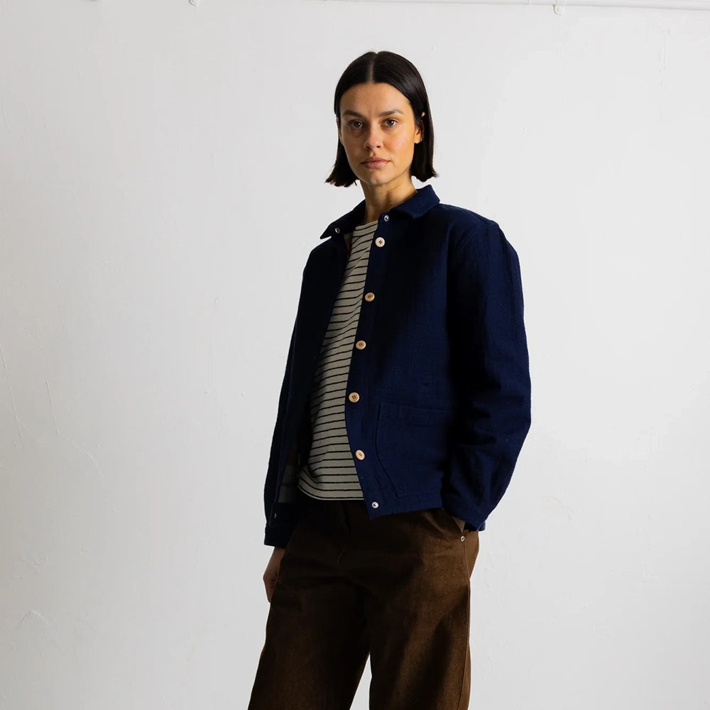 Folk Assembly Jacket Indigo Texture