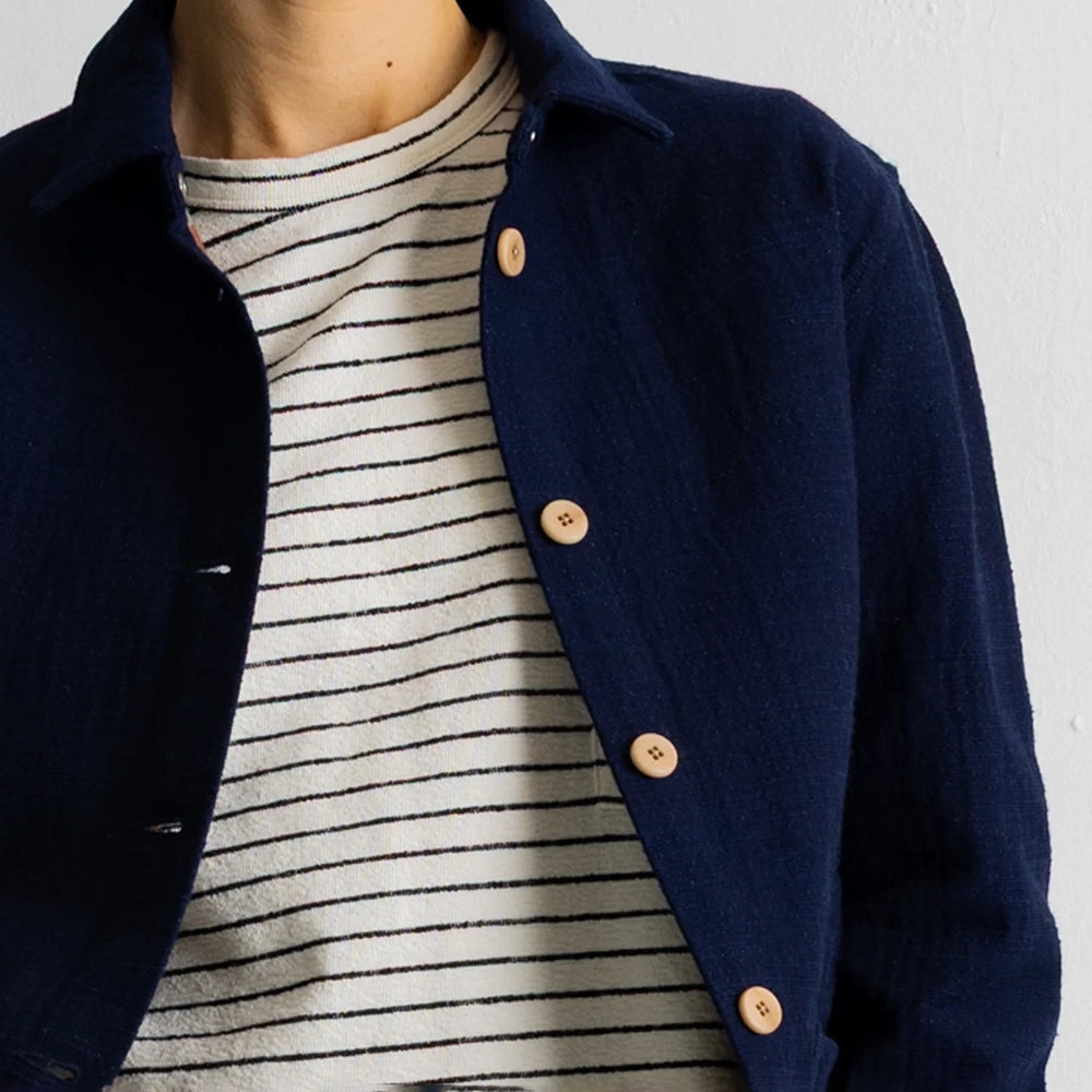 Folk Assembly Jacket Indigo Texture