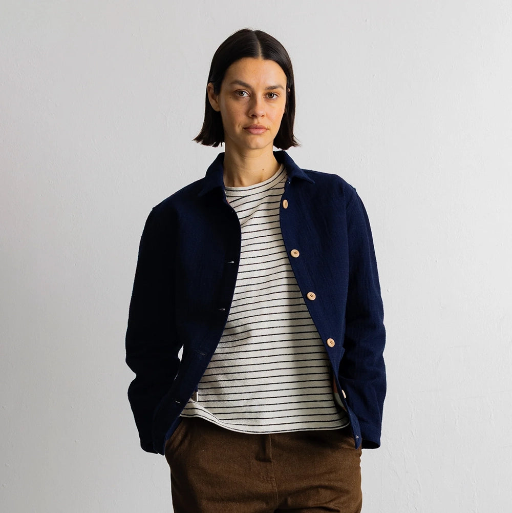 Folk Assembly Jacket Indigo Texture