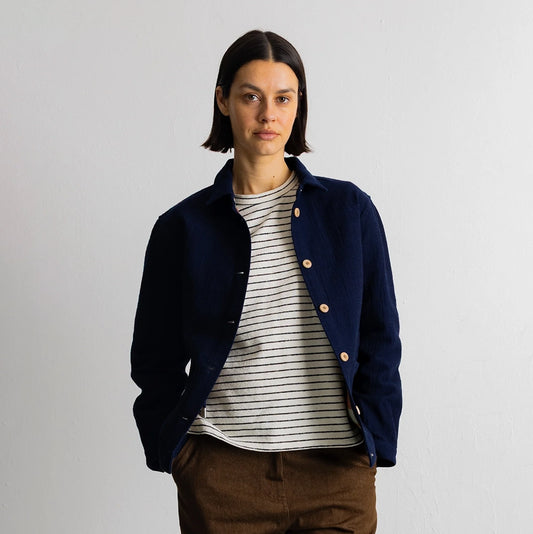 Folk Assembly Jacket Indigo Texture