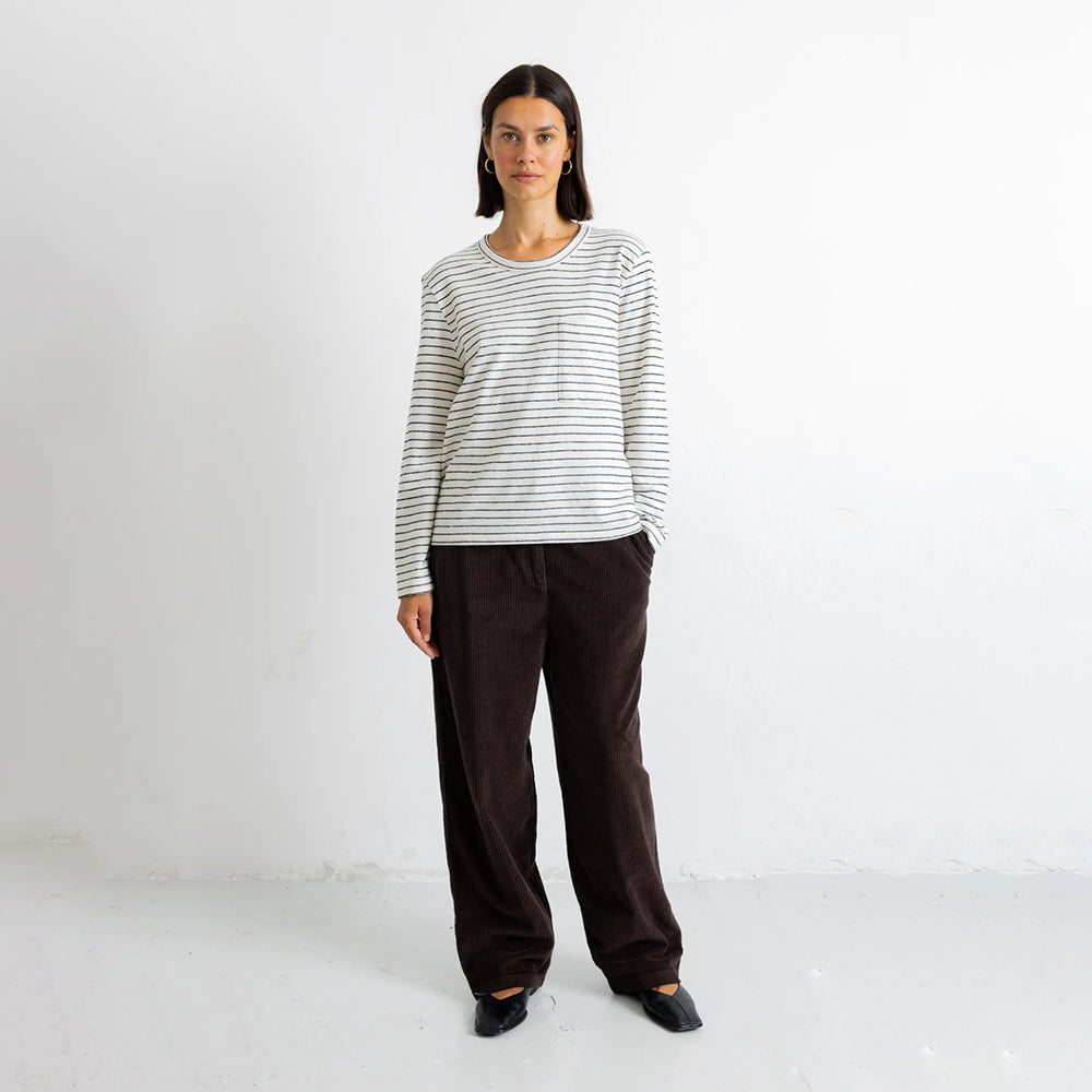 Folk Long Sleeved Textured T-Shirt