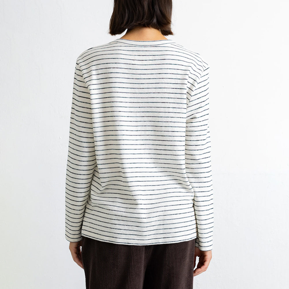 Folk Long Sleeved Textured T-Shirt