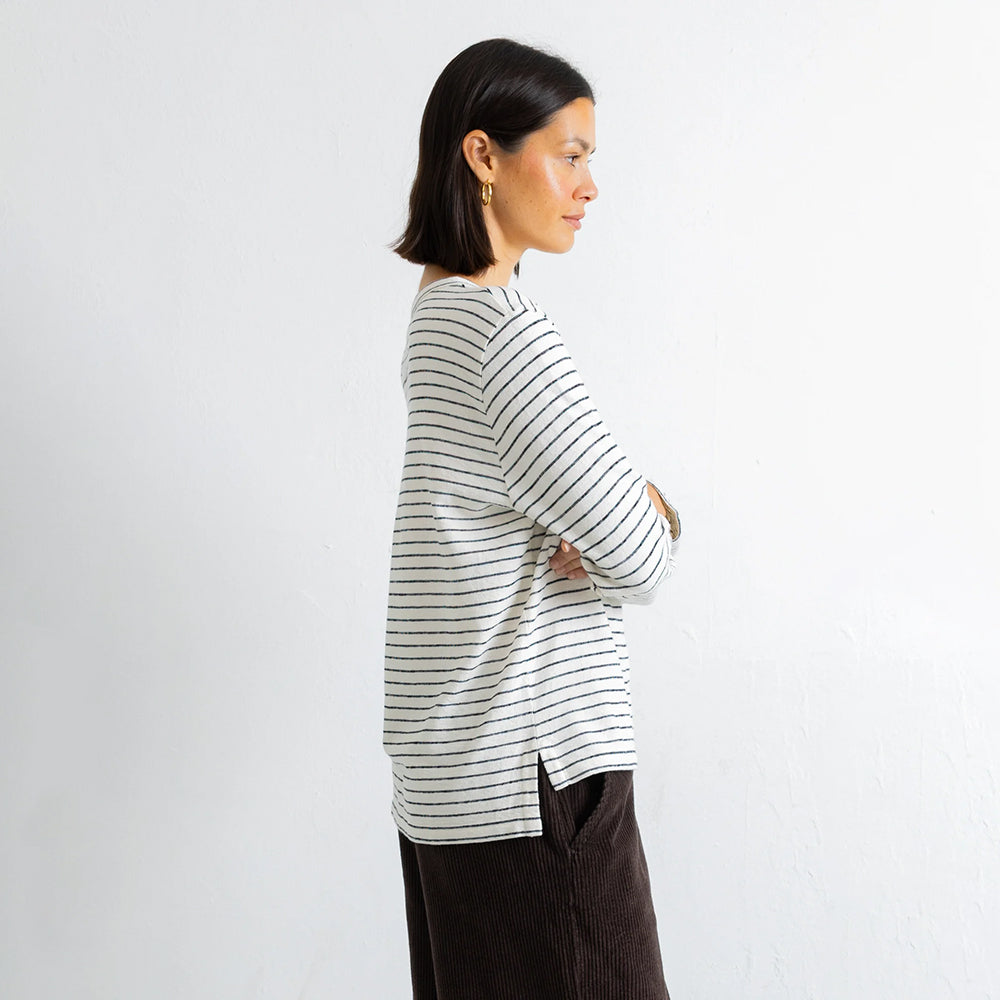 Folk Long Sleeved Textured T-Shirt