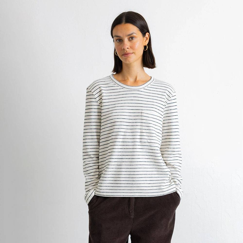 Folk Long Sleeved Textured T-Shirt