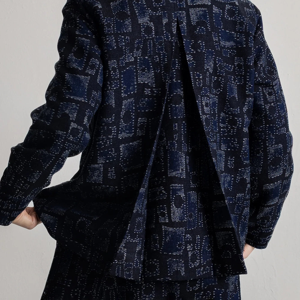 Folk Pleated Shirt