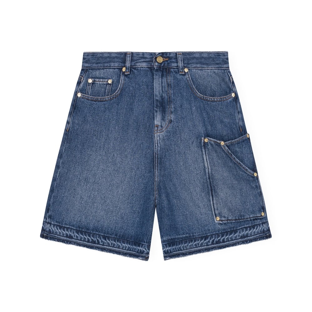 Ganni Light Denim Shorts