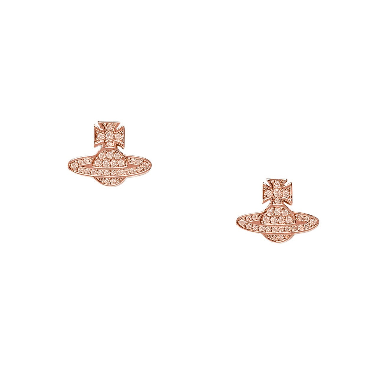 Vivienne Westwood Romina Pave Orb Earrings