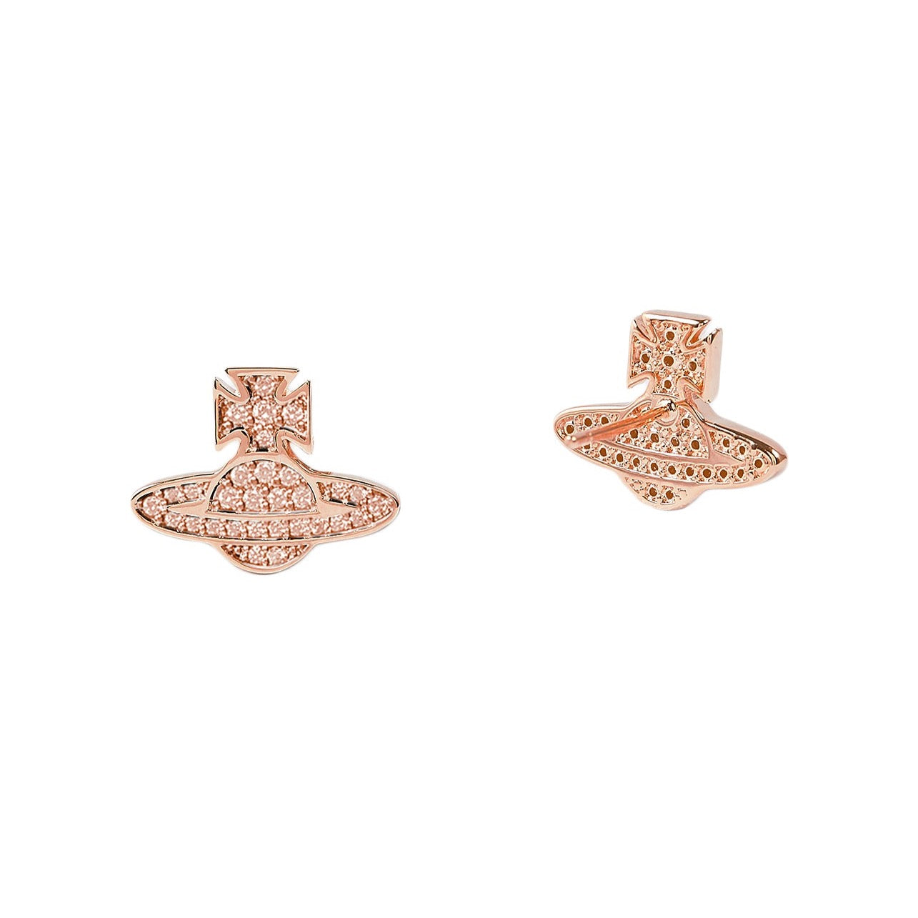 Vivienne Westwood Romina Pave Orb Earrings