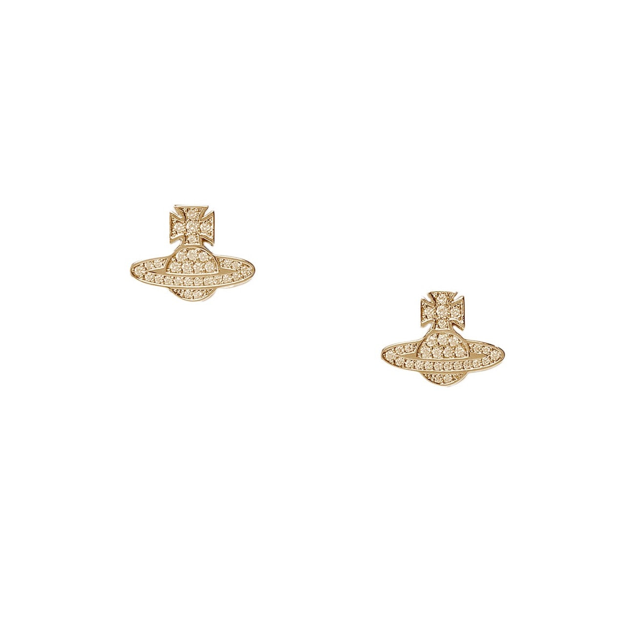 Vivienne Westwood Romina Pave Orb Earrings