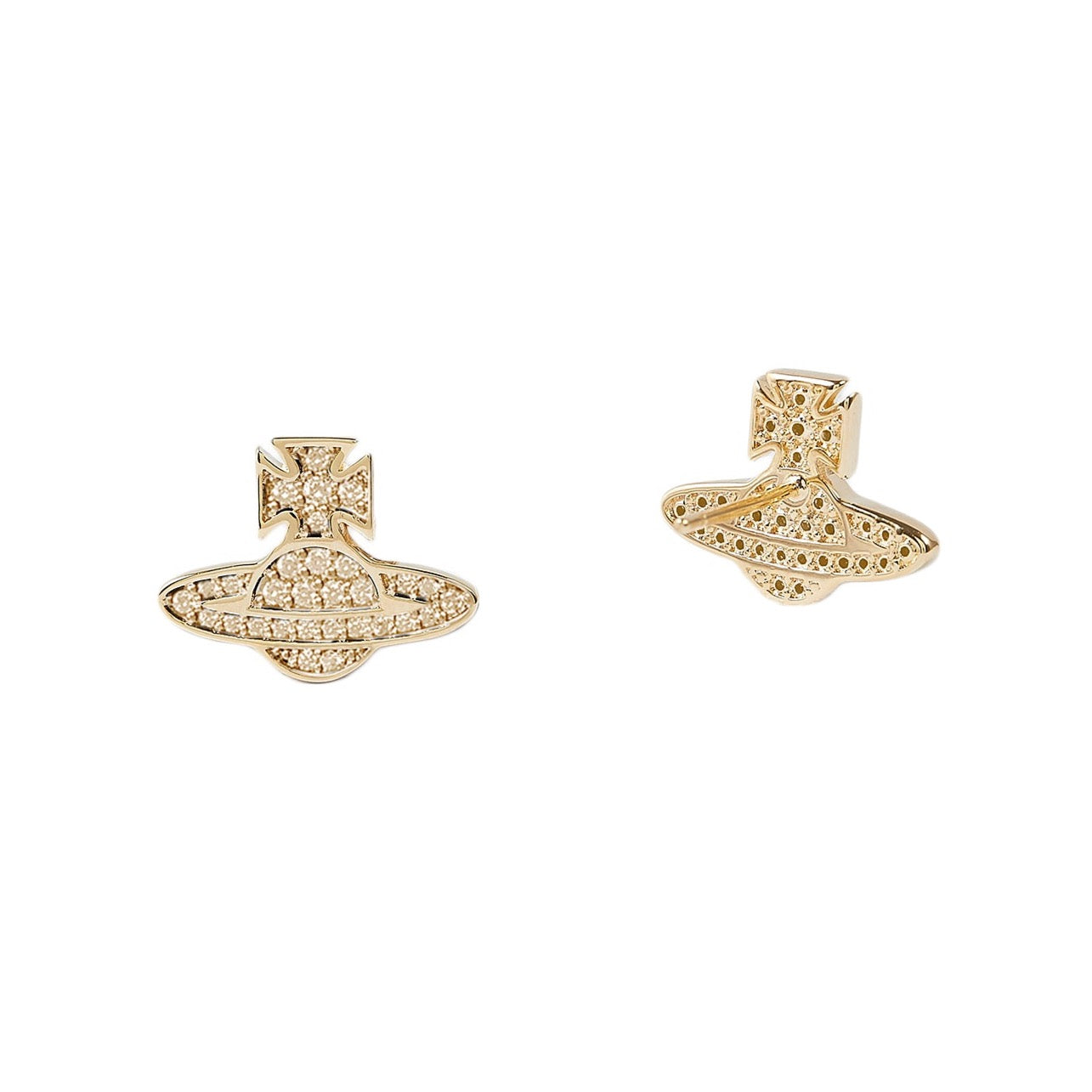 Vivienne Westwood Romina Pave Orb Earrings