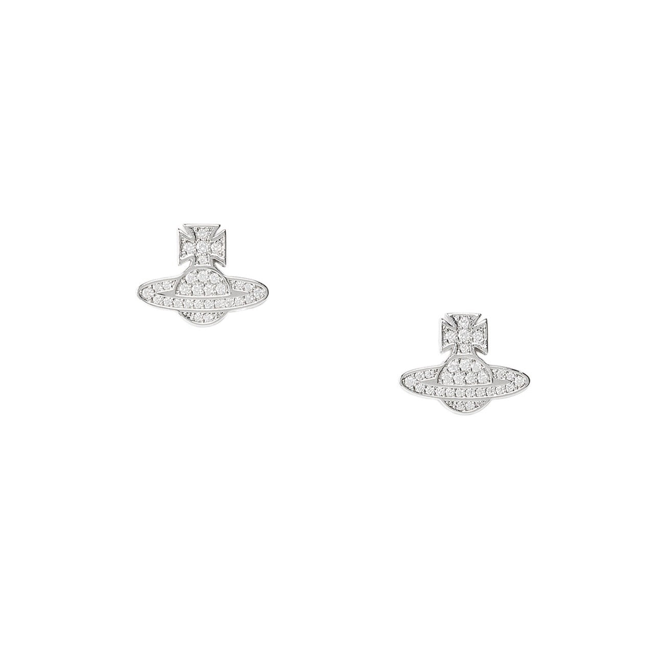 Vivienne Westwood Romina Pave Orb Earrings