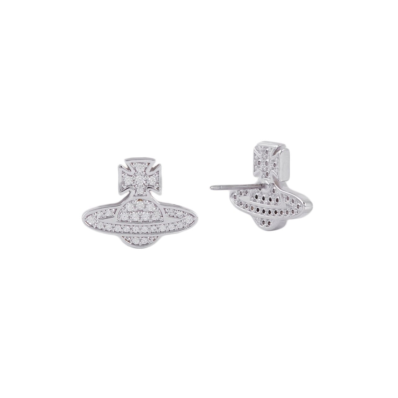 Vivienne Westwood Romina Pave Orb Earrings