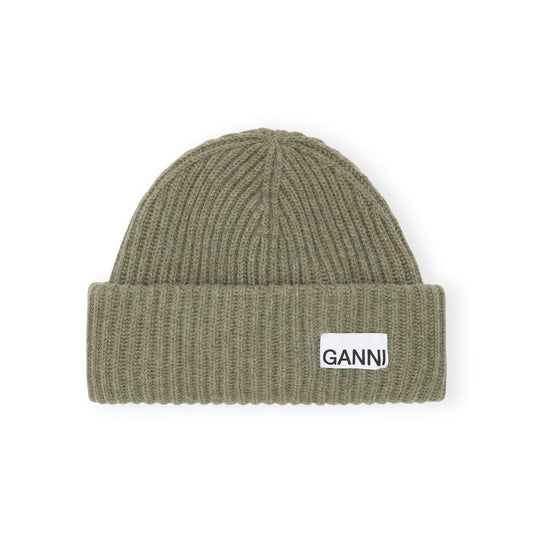 GANNI Structured Rib Beanie