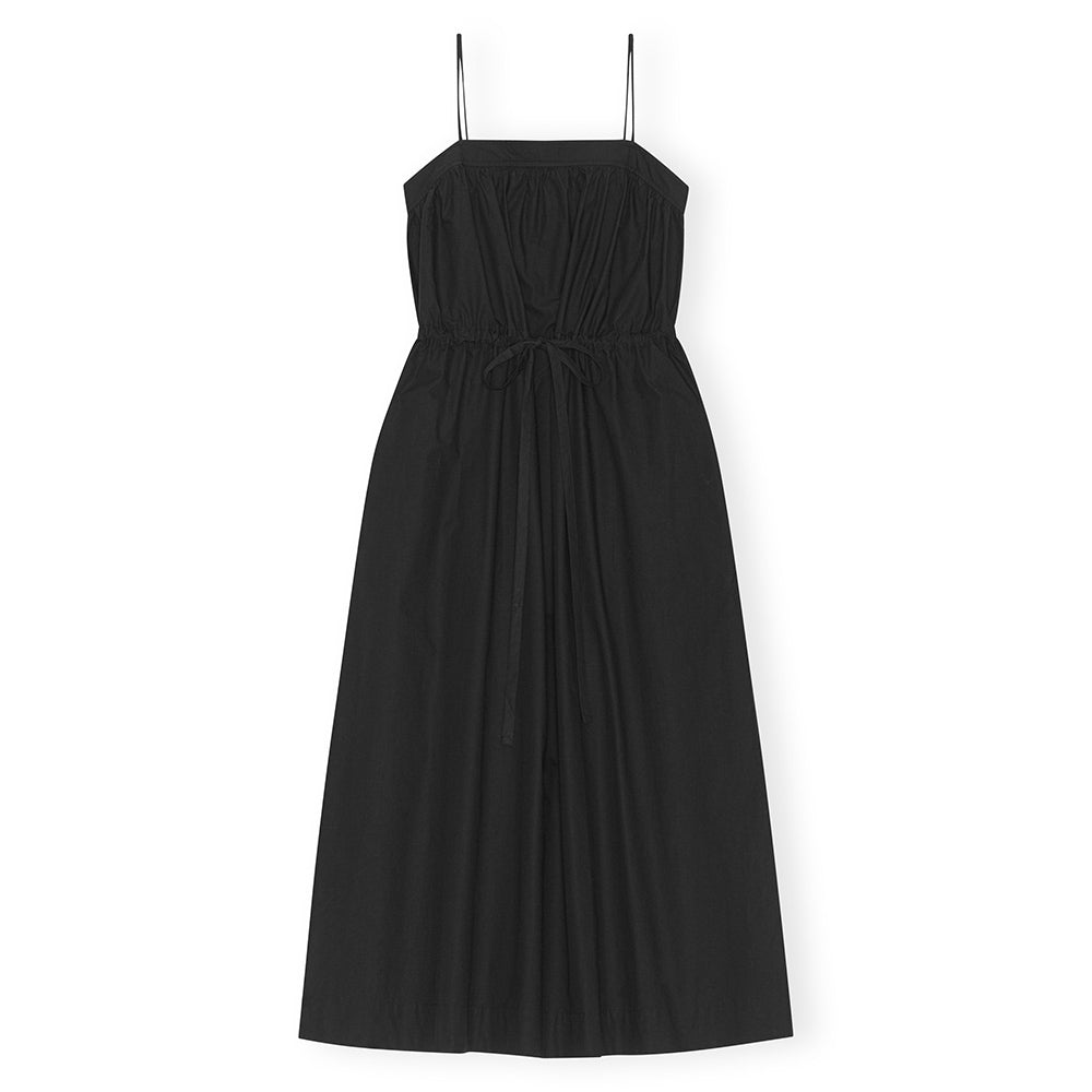 GANNI Poplin Maxi Strap Dress