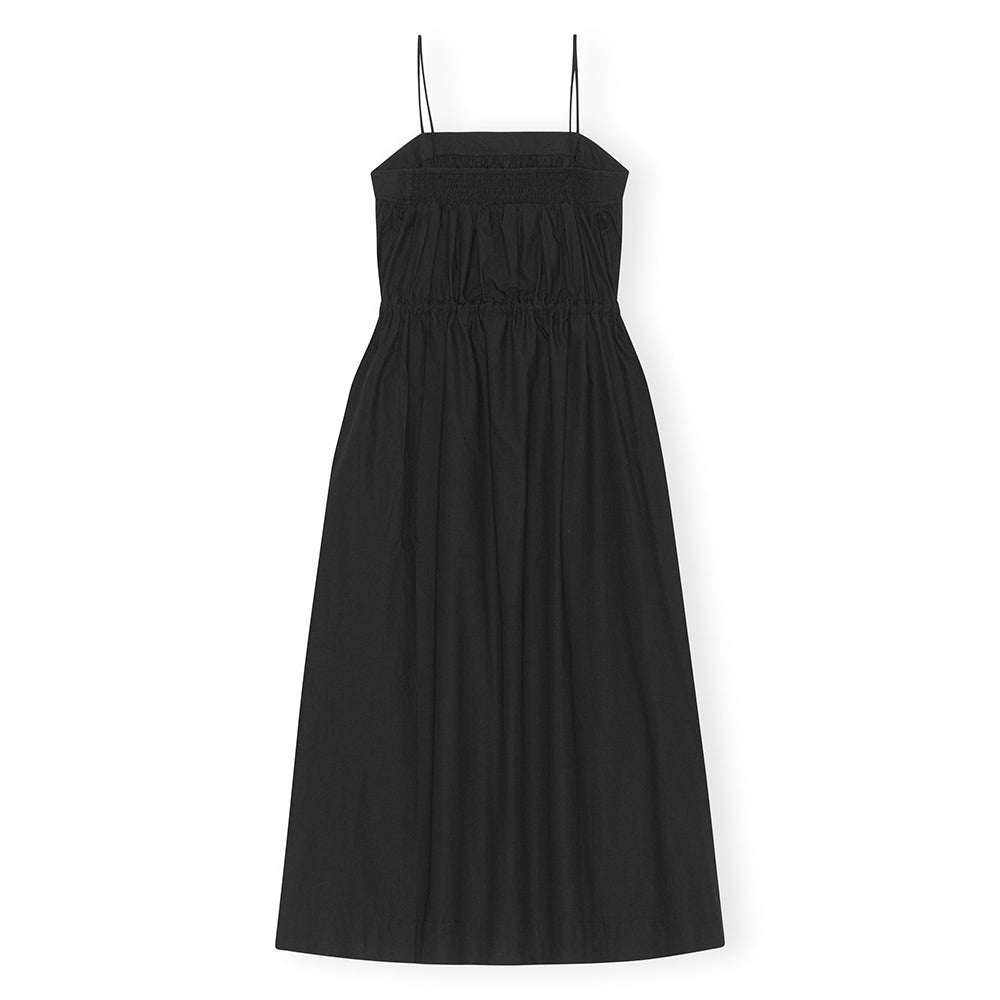 GANNI Poplin Maxi Strap Dress