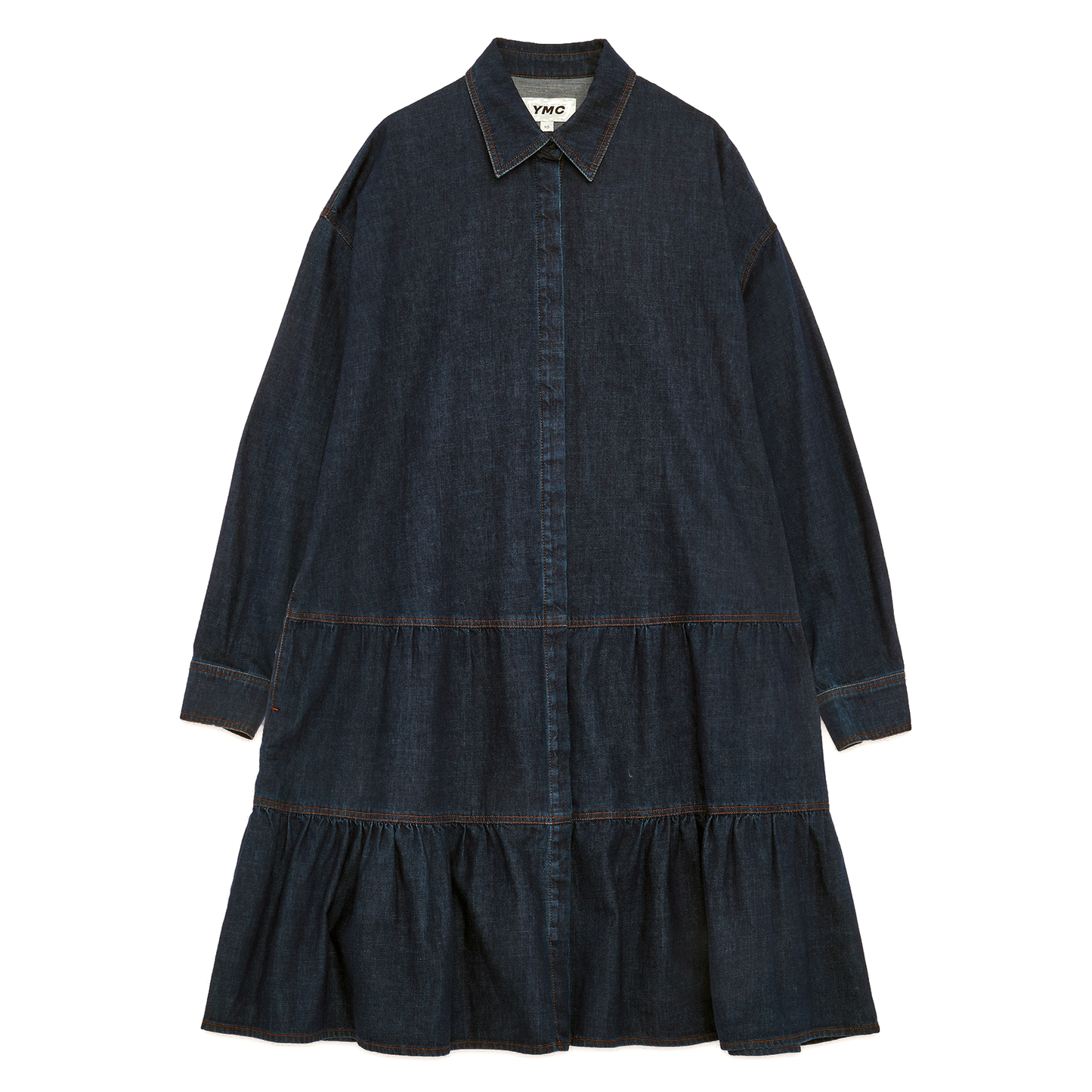 YMC Luna Organic Denim LS Dress