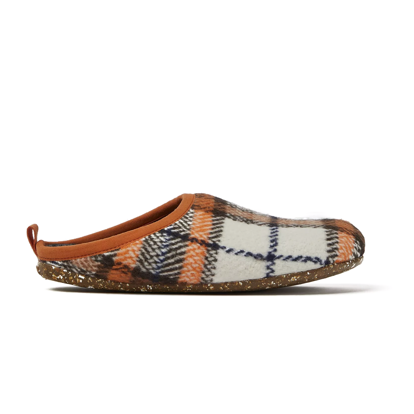 Camper Wabi Plaid Felt Slipper